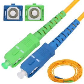 Extralink SC/ APC-SC/UPC / Patchcord / Jednomódový / Simplex / G652D / 0,5 m