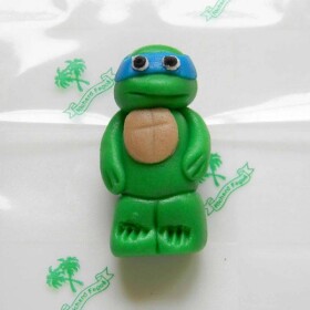 Figúrka na tortu žaba ninja 5cm Leonardo z kokosovej hmoty - Fagos - Fagos