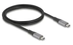DeLock USB-C - USB-C 1 m / Kábel / USB4 Gen 2x2 40 Gbps / PD 3.1 240W / DisplayPort 2.0 Alt Mode / Thunderbolt 3 (81191)