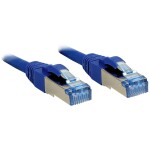 LINDY 47151 RJ45 sieťové káble, prepojovacie káble CAT 6A S/FTP 5.00 m modrá tienený 1 ks; 47151