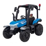 Mamido Detský elektrický traktor BLAST s prívesom 2x200W modrý