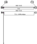 H K - Sprchové dvere PURE 90 jednokrídlové 86-91 x 190 číre sklo PURED190