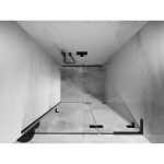 MEXEN/S - Lunar L sprchové dvere krídlové pravé 70, transparent, grafit metal 834L-070-000-95-00-P