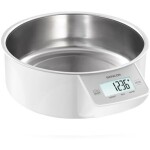 Sencor SKS 4030WH biela / digitálna kuchynská váha / nerez miska 1L / max. 5 kg / funkcia TARE / dotyk. tlačidlá (8590669106301)