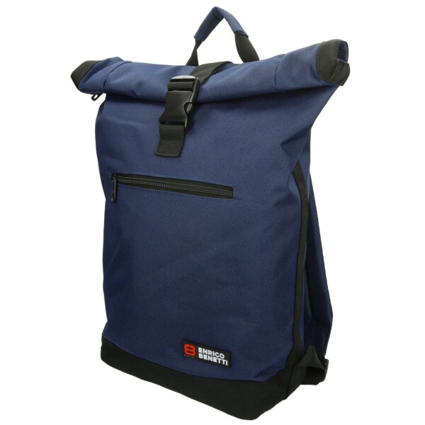 Roll top batoh Enrico Benetti Amsterdam Notebook Backpack Blue