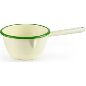 Smaltovaný rendlík so zeleným okrajom 12 cm - Ibili - Ibili
