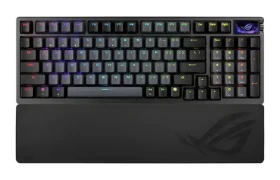 Asus ROG Azoth 96 HE čierna / Bezdrôtová herná klávesnica / mechanická / RGB / BT / RF 2.4GHz / CZ/SK (90MP040H-BKZA00)