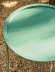 Garden Trading Skladací zahradný stolík Thistle Green Ø 46 cm