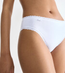 SLOGGI 24/7 COTTON LACE - Taj nohavičky z mäkkej bavlny s čipkou Sloggi WHITE 44