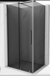 MEXEN/S - Velár sprchovací kút, posuvné dvere 110 x 70, grafit, grafit metal 871-110-070-41-95