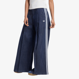 Kalhoty adidas Denim Pleats Wide Leg Indigo Denim 26/32