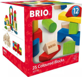 Brio Farebné kocky 25 dielikov