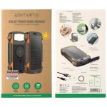 4smarts TitanPack Rugged UltiMag 20000mAh čierna / Powerbanka / Solárny panel / Qi nabíjanie 15W / 20W (496560)