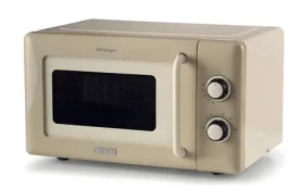 Ariete 3960CR Vintage béžová / Mikrovlnná rúra / 800 W / 20 l / 5 úrovní výkonu / 30 min časovač (3960CR)