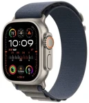 Apple Watch Ultra 2 (2023) GPS+Cellular 49mm Titanové telo - Modrý remienok Alpský ťah (S) / 130-160mm (MREK3F)