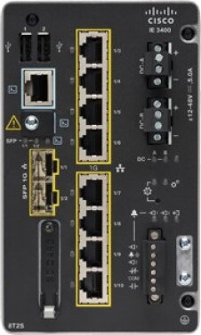 Cisco Cisco Catalyst IE3400 Rugged Series - Network Advantage - Switch - managed - 8 x 10/100/1000 + 2 x Gigabit SFP - an DIN-Schiene montierbar - DC power