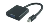 MicroConnect Adaptér Mini DP - VGA MF / 15cm / Aktívna / čierna (MDPVGA2B)