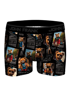 Pánske boxerky JOHN FRANK JFBDMOD120 Traveller S černá