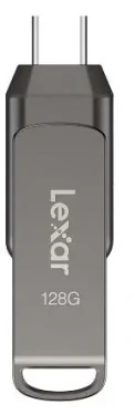 Lexar JumpDrive D400 Dual 128GB / Flash Disk / USB-A / USB-C / Rýchlosť prenosu až: 130MBs (LJDD400128G-BNQNG)