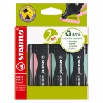 STABILO® GREEN BOSS Pastel - 4 ks súprava - tyrkysová, zelená, ružová, fialová (6070/4-2)