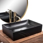 Umývadlo na dosku REA Inga Black Marble Mat REA-U8006