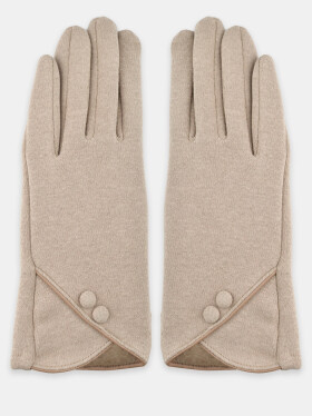 Noviti Rukavice RW046 Dámske gombíky Béžová 24