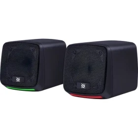 J3 2.0 počítačové reproduktory čierne / Reproduktory / 6W / LED / USB (65963)