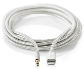 Nedis Profigold Lightning - 3,5 mm jack adaptér / Audio adaptér / MFi / nylon / 1m (CCTB39940AL10)