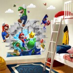 Veselá Stena Samolepka Hra Super Mario