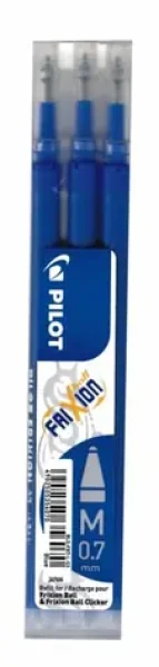 PILOT Náhradné náplne Pilot Frixion 0,7 mm - modré (3ks) (23761)