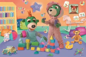Trefl - Puzzle - Dobrú noc, Treflíci: Veselý svet detí MAXI