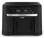 TEFAL Dual Easy Fry EY901N čierna / Teplovzdušná fritéza / 2700 W / 8,3 l / Dotykové ovládanie (FY901N DUAL EASY FRY)