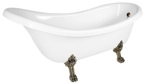 POLYSAN - RETRO voľne stojaca vaňa 174,5x82x80,5cm, biela, nohy bronz 43388