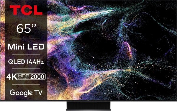 TCL TCL C84 Series 65C845 televízor165,1 cm (65") 4K Ultra HD Smart TV Wi-Fi Čierny 2000 cd/m²