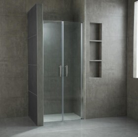 OLSEN SPA - Sprchové dvere VITORIA NEW - FARBA rámu - Hliník leštený, Rozmer A - 120, Smer zatvárania - Univerzálny Ľavé / Pravé, Výplň - Číre bezpečnostné sklo - 6 mm OLBENW102612CC