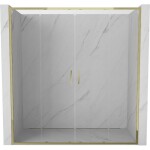 MEXEN - Exo dvojité posuvné sprchové dvere 170, transparent, zlatá 8152-170-000-50-00