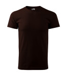 Ťažké nové tričko unisex káva S