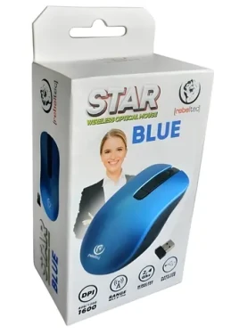 STAR modrá / Bezdrôtová myš / 800/1000/1600 DPI / USB prijímač 2.4GHz (RBLMYS00057)