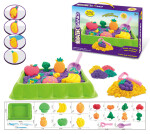 Mamido Mamido Súprava kinetického piesku s ovocnými a zeleninovými formičkami 1000 g