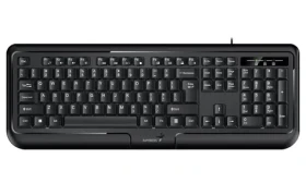 Genius KB-118 ver. II čierna / Drôtová klávesnica / PS2 / CZ+SK layout (31310051410)