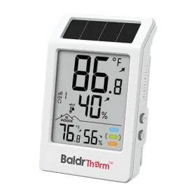 RainPoint BALDRTHERM B0707 / Meteostanica / Teplota a vlhkosť vnútorné i vonkajšie / Solárne napájanie / Dosah 100 m (B0707)