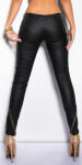 Sexy KouCla leatherlookpants with zip black