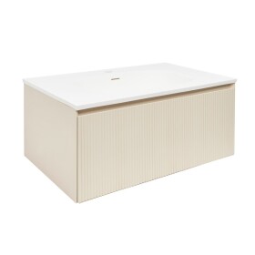 Kúpeľňová skrinka s umývadlom Naturel Austen 80x35x52 cm beige mat Naturel Austen80BG AUSTEN80BG