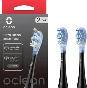 Oclean Ultra Clean Brush head UC02 čierna (2ks) / Univerzálna náhradná hlavica pre kefky Oclean (6970810553543)