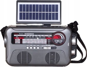 CMiK Cmik MK-192 Retro Radio with Solar Lamp / Flashlight / Bluetooth / USB / Gray