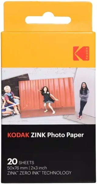 Kodak ZINK fotopapier 5x7,6 cm 20 listov / Samolepiace fotopapier / lesklý / bez atramentu (11/RODZ2X320)