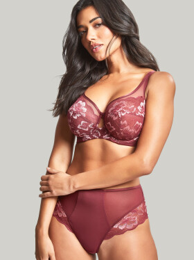 Dámska podprsenka Sabrina Red rose 10631 - Panache 65G bordó