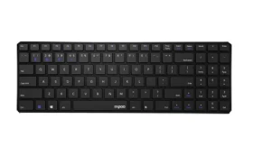 Rapoo E9100M Multi-mode čierna / bezdrôtová klávesnica / 2.4 GHz / BT 3.0 a 4.0 / ultra-tenká (6940056188847)