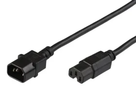 MicroConnect Predlžovací kábel C14 - C15 0.5m čierna (PE011405)