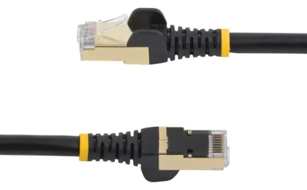 StarTech CAT6a tienený čierna / Sieťový kábel / 10 m / RJ-45 / PoE (6ASPAT10MBK)
